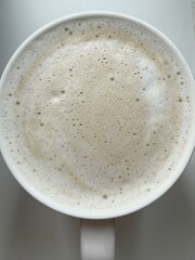 glass of cappuccino