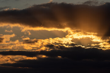 Obraz premium 夕焼けの雲