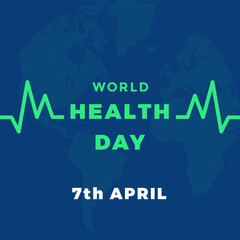 7th APRIL WORLD HELTH DAY eps vector template.