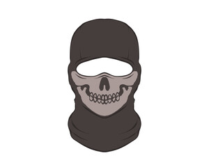 Black Skull balaclava mask