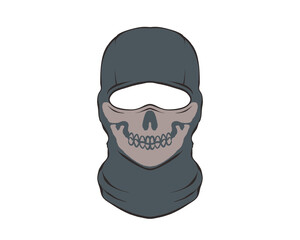 Blue Skull balaclava mask
