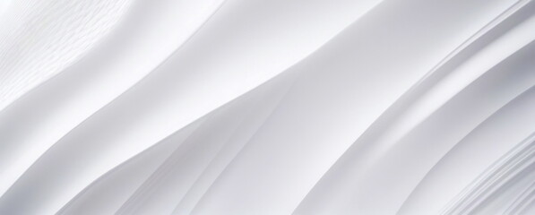 Fototapeta premium Beautiful white abstract futuristic geometric wawes background for presentation. 3D. Creative modern white wallpaper. Design background. . banner