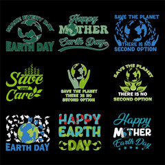 Earth Day T-shirt Design Bundle