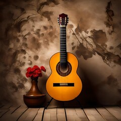 flamenco guitar - obrazy, fototapety, plakaty