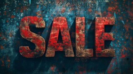 SALE - typographical logo design spelling out the word Sale