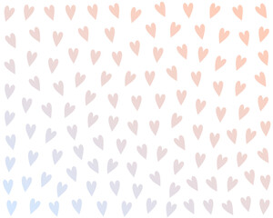 flat style cute love heart pattern for wrapping paper design