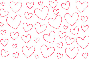 line style minimal love heart pattern backdrop for valentines couple