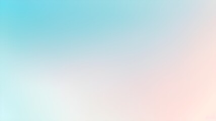 Obraz premium Sky blue azure teal pink coral peach beige white abstract background. Color gradient ombre blur. Light pale pastel soft shade. Rough grain noise. Matt brushed shimmer. Liquid water. Design. Minimal.