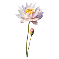 Birth Month Flowers July Water Lily transparent background PNG