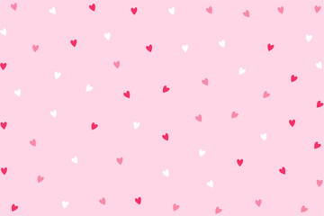 polka style cute love heart pattern for textile fabric print