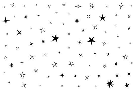 abstract twinkle star pattern background for fabric print