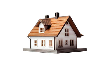 House model concept isolated on transparent and white background.PNG image.