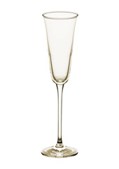 Champagne glass isolated on white