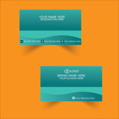 Modern Business Card - Creative and Clean Business Card Template vector illustration