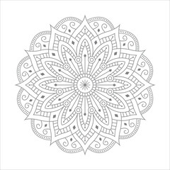Vector beautiful floral mandala design background