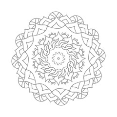Vector beautiful floral mandala design background