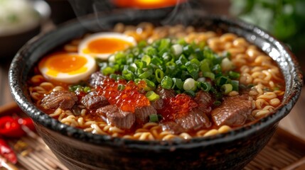 Ramen Noodle Soup - Food Photography Generative AI