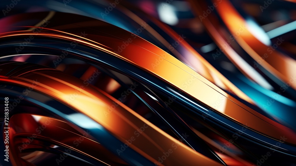 Poster vibrant abstract swirling patterns of light and color with a dynamic sense of movement.