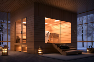 sauna spa room