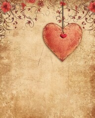 A love heart shaped object illustrations for card background