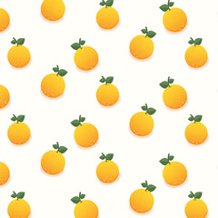 vector hand drawn cute beauty orange summer brackground