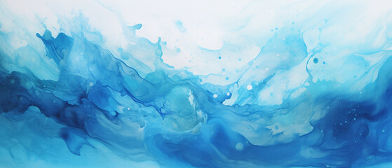 Abstract watercolor background, flowing and blending colors.