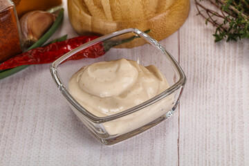 Burger sauce in the bowl