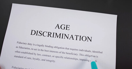 Age Discrimination Concept