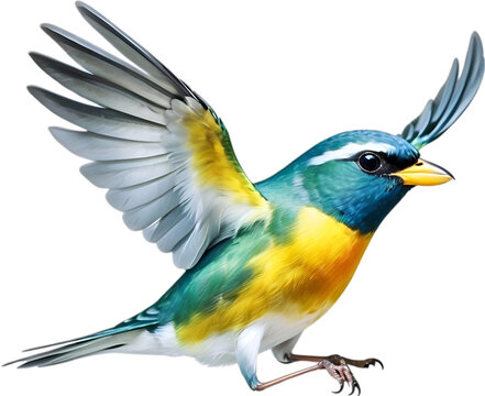 Close-up image of a Tropical parula bird. 