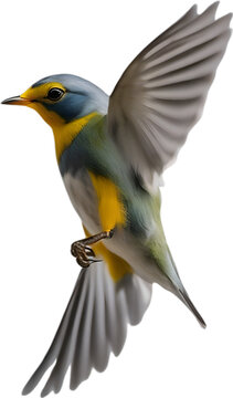 Close-up image of a Tropical parula bird. 