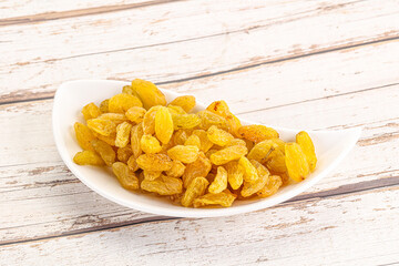 Yellow raisin - dry grape berries