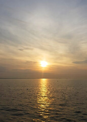 sunset over the sea