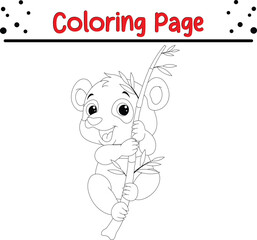 animal coloring book for kids. Wild animal coloring pages for children