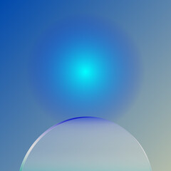 soap bubbles on blue sky