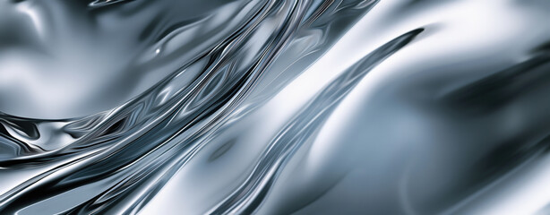 Chrome Waves Background © BazziBa