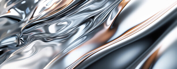 Chrome Waves Background © BazziBa