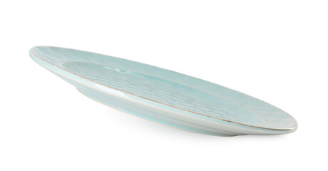 One beautiful ceramic plate isolated on white