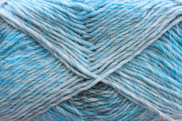 blue warm and cozy yarn ball of alpaca wool