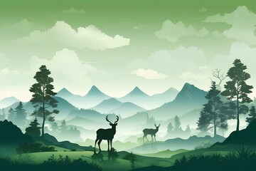 the deer created with ai