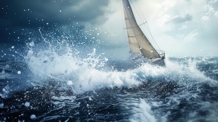 Obraz premium Management in Motion: Navigating the Winds of Change