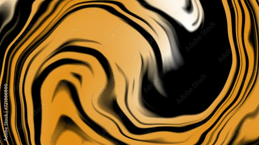 Poster turning abstract swirl stripe orange background animated, abstract futuristic animated wave shape ba