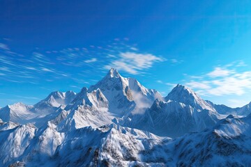 Fototapeta na wymiar A stunning majestic mountain range Generative AI