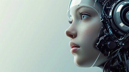 AI female assistant concept in a visually engaging background, Ai Generated