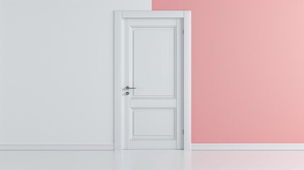 A bathroom background featuring a door, creating a sense of privacy and functionality. Ai Generated