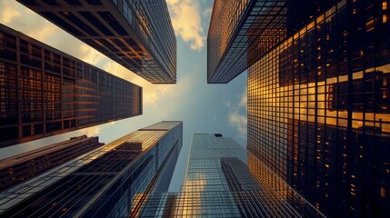 Fototapeta na wymiar Skyscraper Dreams: Reaching for the Infinite