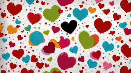 seamless pattern with hearts