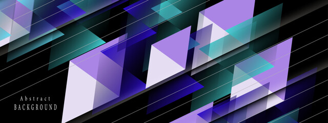 Abstract elegant diagonal striped and polygon purple background and black abstract. Vector graphic illustration.