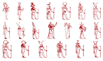 Egyptian figures collection © Oliver Woods