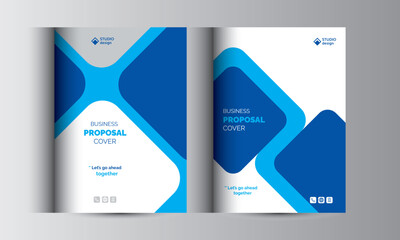 Business Proposal Catalog Cover Design Template Concepts