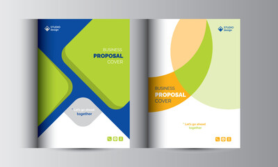 Business Proposal Catalog Cover Design Template Concepts